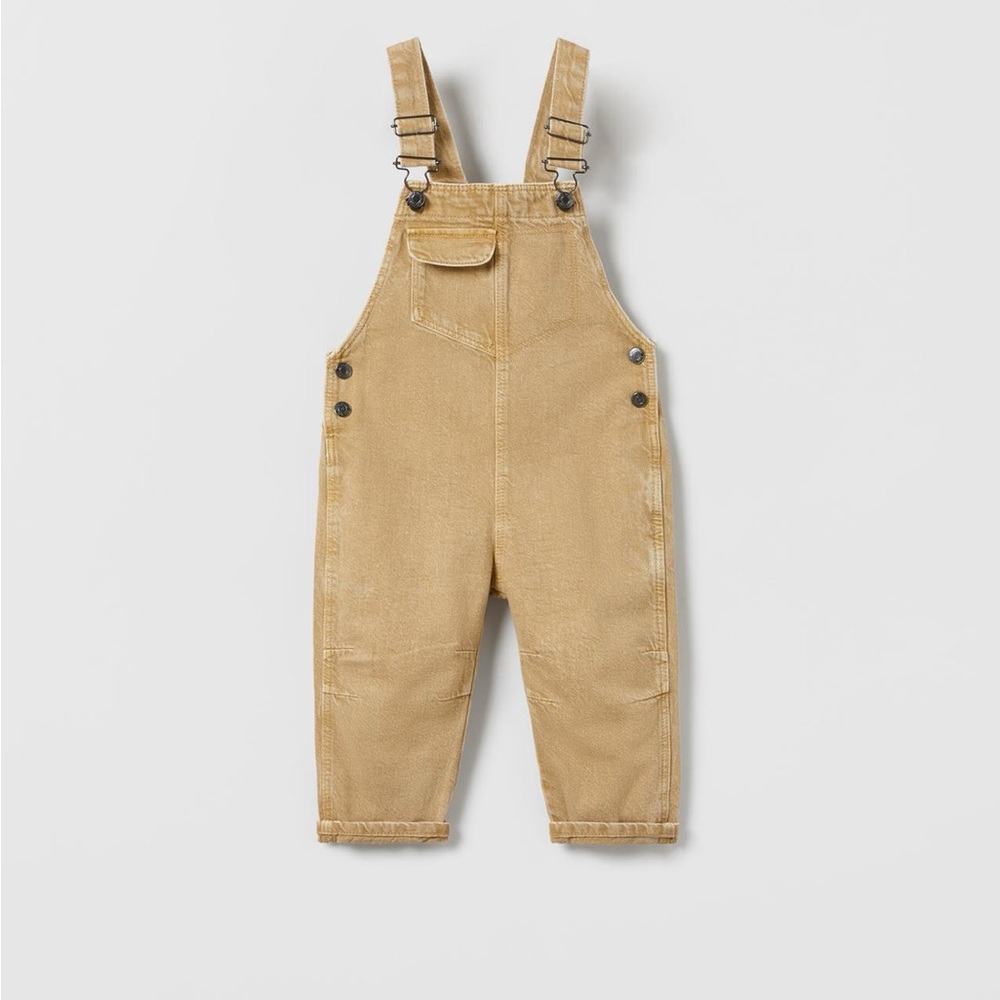 NWOT Zara cotton denim overalls